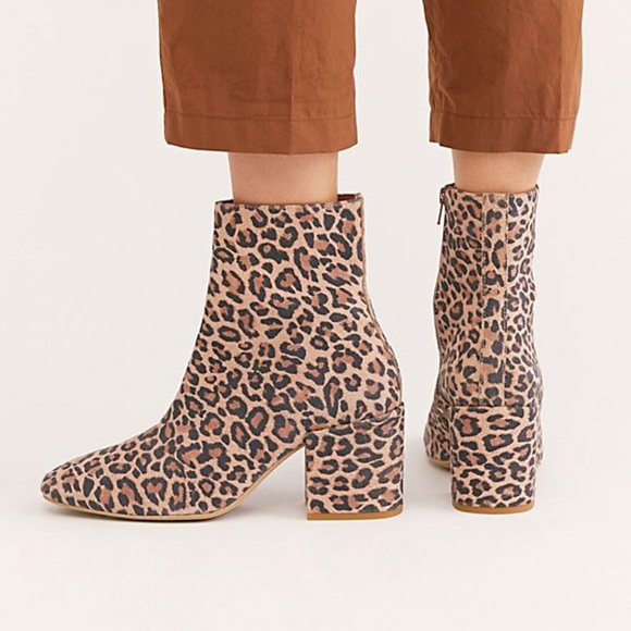 Free People Shoes - Free People Nicola Heel Boot Leopard Size 10 NEW